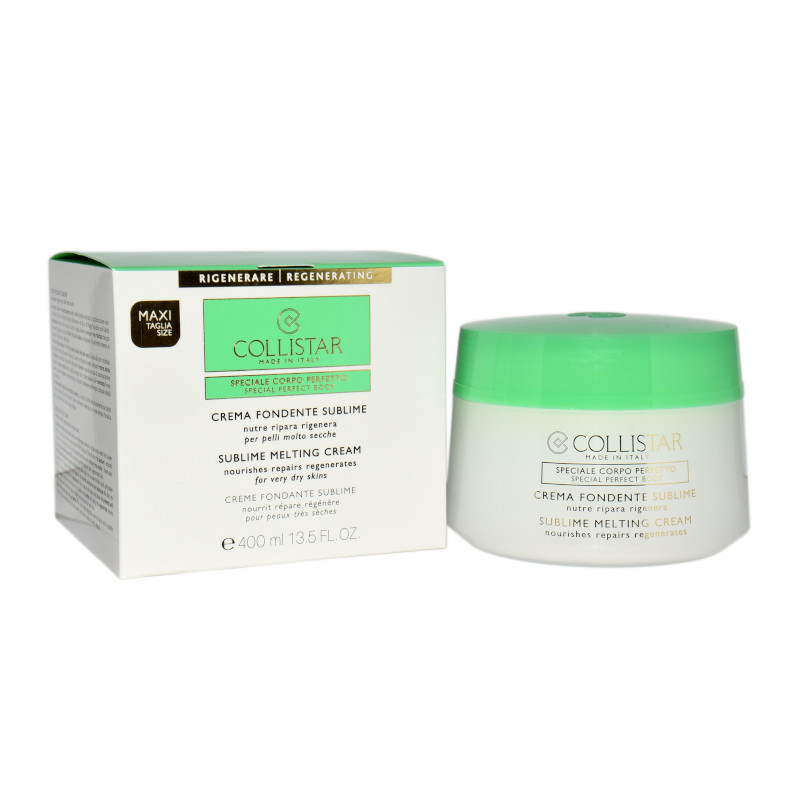Collistar Sublime Dark Cream With Italian Hazelnut Oil For Very Dry Skin 400ml Maxi Size